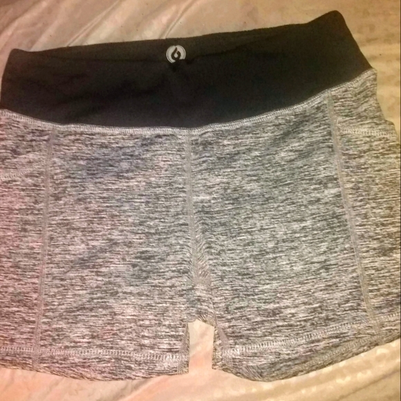 Mona B Gray/Black Spandex Bicycle Shorts - Picture 1 of 2